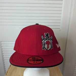 NWS Retro Philadelphia Phillies English Southpaw New Era 59fifty 7 1/2 MLB