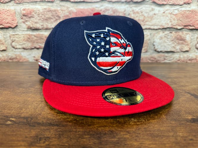 Lehigh Valley IronPigs MLB BASEBALL NEW ERA 59FIFTY Size 7 3/8 Fitted Cap Hat!