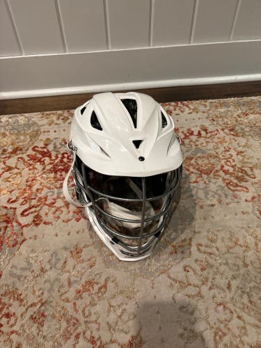 Lacrosse white helmet
