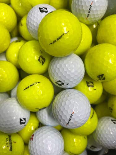 Bridgestone E6 Soft        12 Near mint AAAA Yellow and White Used Golf Balls