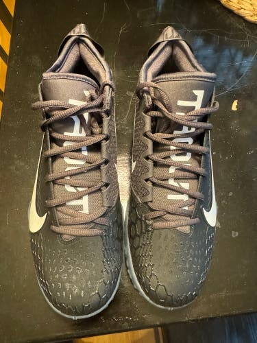 Black Nike Force Zoom Trout 5 Turf Shoes (NEW)