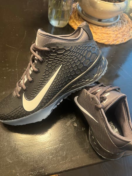 Black Nike Force Zoom Trout 5 Turf Shoes (NEW
