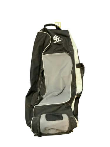 Used Louisville Slugger Black Wheeled Bag Baseball And Softball Equipment Bags