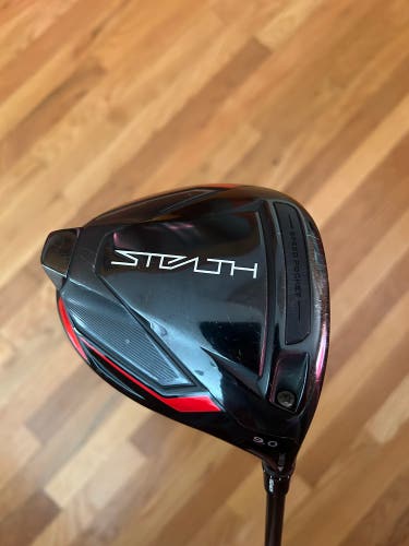 Used Men's TaylorMade Right Handed Stiff Flex 9 Loft Stealth Driver
