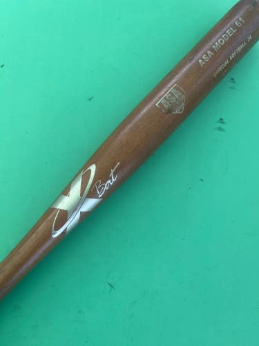 Brown Used X Bat Softball Bat 34"