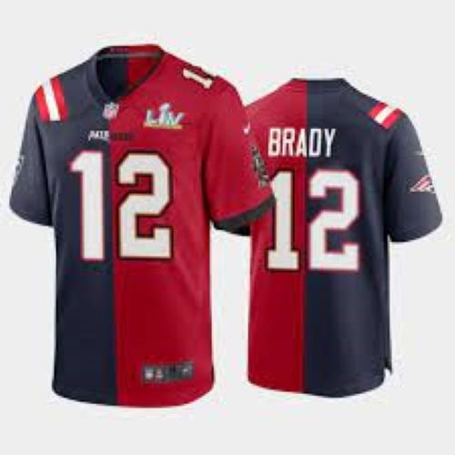 Limited Edition NEW Tom Brady Bucs/Pats Dual Super Bowl Jersey!!!