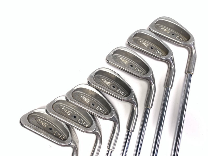 Ping Eye 2 Iron Set 4-PW+SW Black Dot Karsten ZZ-Lite Stiff Steel No 8 iron RH