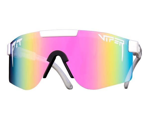 Pit Viper The Miami Nights Double Wide Sunglasses - White With Box & Acc