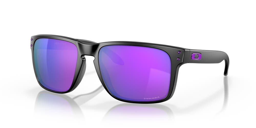 Oakley Sunglasses Holbrook Matte Black Prizm Violet With Soft Case