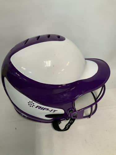 Used Rip-it White Purple S M Baseball And Softball Helmets