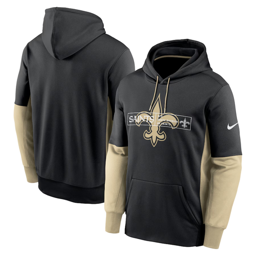 New Orleans Saints Nike Color Block Fleece Performance Hoodie - XL - NEW w/TAG