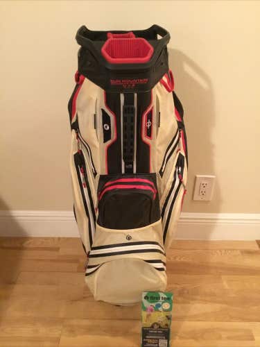 Sun Mountain H2NO SMS40 Lite Cart Golf Bag with 14-way Dividers & Rain Cover
