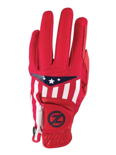 Zero Friction Cabretta Leather Americana Glove (LEFT, Red) Universal Fit NEW