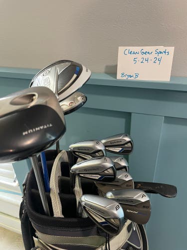 TaylorMade Speedblade full golf club set up bag balls ect