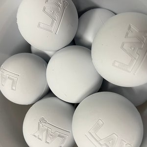 LAX White practice balls - lacrosse balls