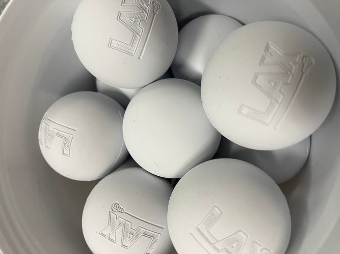 LAX White practice balls - lacrosse balls