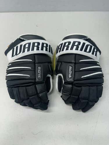 Used Warrior Alpha Qx 14" Hockey Gloves