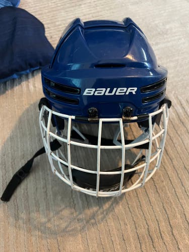 Blue Bauer Helmet