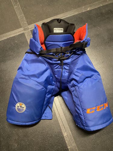 Used Senior CCM Pro Stock HP45X Hockey Pants - Edmonton Oilers