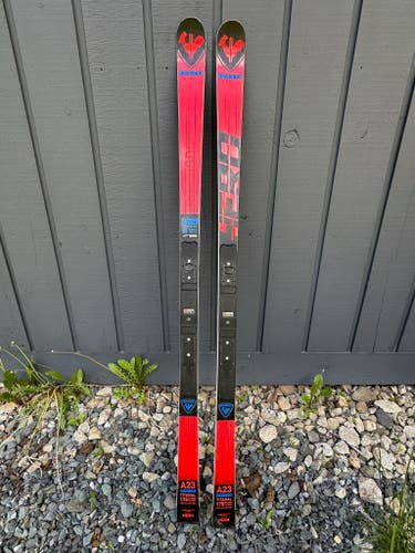 Used 2022 Rossignol 175 cm Racing Hero Athlete GS Skis With Bindings Max Din 15 r23