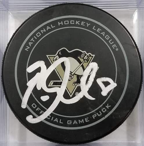 BRIAN DUMOULIN Autographed Pittsburgh Penguins NHL Hockey Signed GAME PUCK