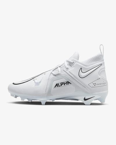 Nike Alpha Menace Pro 3 FootBall Cleats White/Black CT6649-109 -- Rare Size 12m!