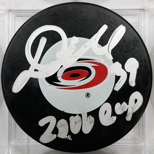 DOUG WEIGHT Autographed Carolina Hurricanes " 2006 CUP " NHL Hockey Signed Puck