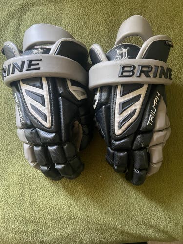 Used  Brine Large Triumph Lacrosse Gloves
