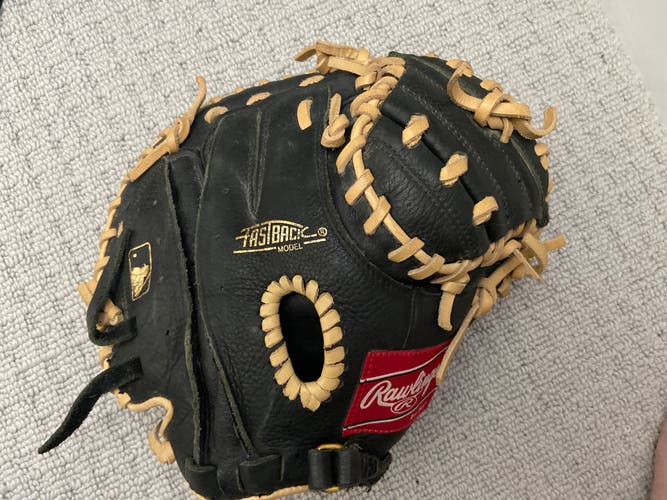 Used Rawlings Right Hand Throw Catcher's Highlight Series Baseball Glove 31.5"