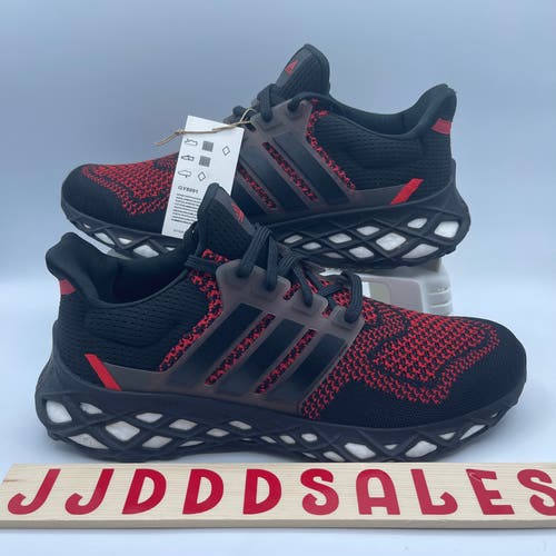 Adidas UltraBoost Web DNA Running Black Vivid Red GY8091 Men’s Size 10 NWT RARE