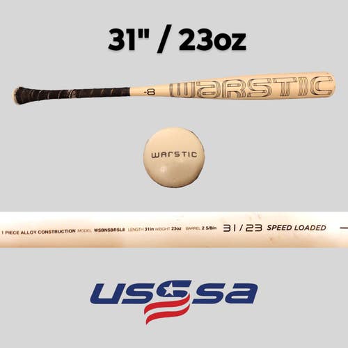 Warstic Bonesaber USSSA Certified Bat (-8) 31"/23oz