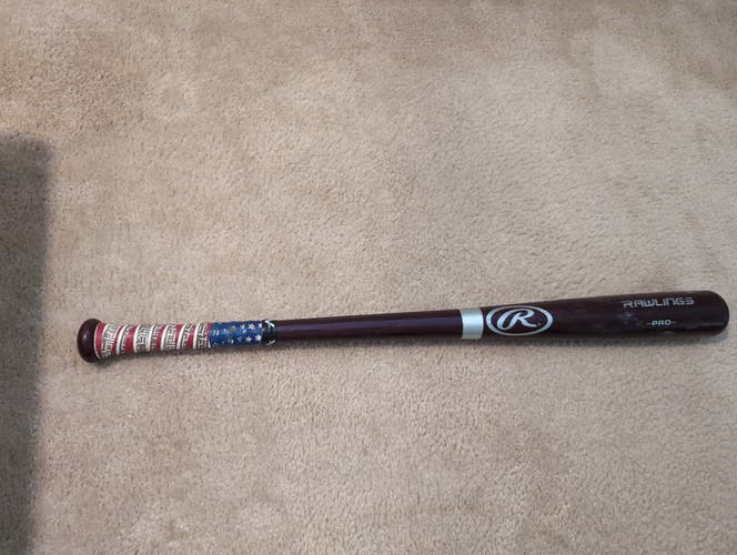 Used Rawlings Hard Maple Pro Training Bat (-5) Wood 24 oz 29"