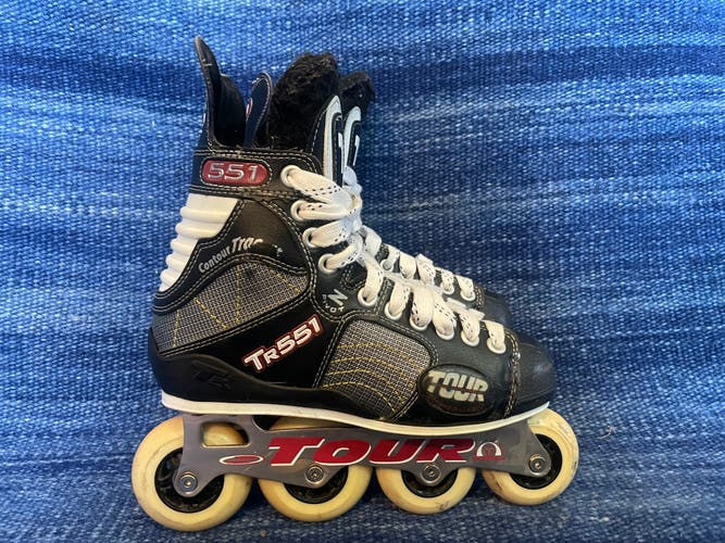 Tour TR551 Inline Hockey Skates Roller No Hockey Stiff Wide Senior 6 (7.5 US Men’s)