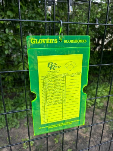 Glover’s Baseball Acrylic Line-Up Card Holder