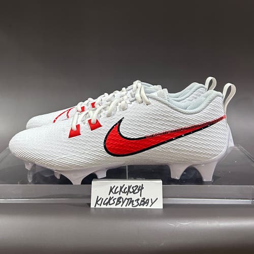 Nike Vapor Edge Speed 360 2 Football Cleats White Red Size 11 Mens FN7764-106