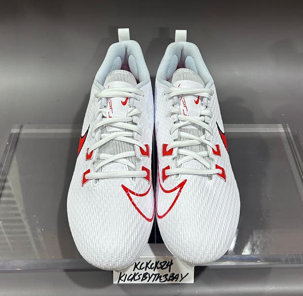 Size 11 Nike Vapor Edge Speed 360 2 Football Cleats White/Red FN7764-106 NEW Nike Vapor Edge Speed 360 2 Football Cleats White Red Size  main image 3
