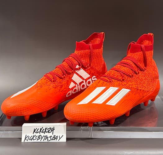 Adidas Adizero Primeknit Football Cleats Solar Red Size 10.5 Mens EH1304