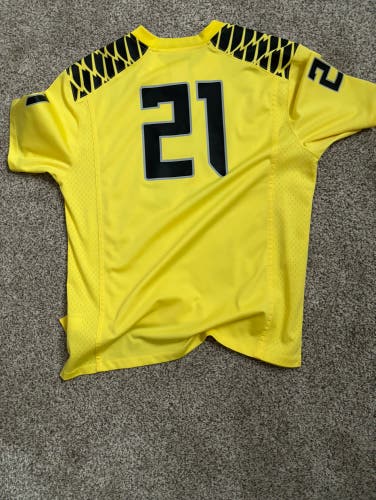 Yellow New XL Nike IIHF PRO STOCK Jersey