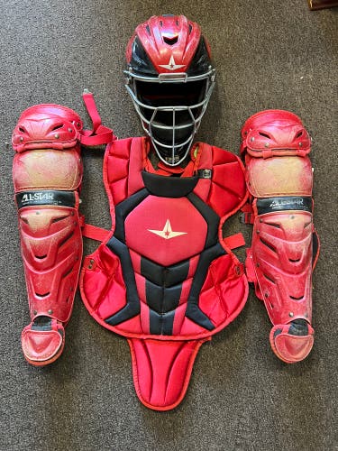 Used  All Star System 7 Axis Catcher's Set