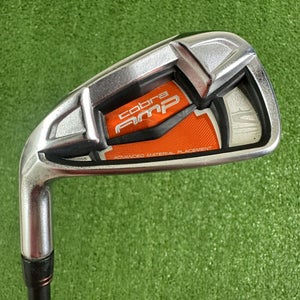 Cobra AMP Orange 6 Iron Aldila Graphite Stiff Flex Left Handed -1/2