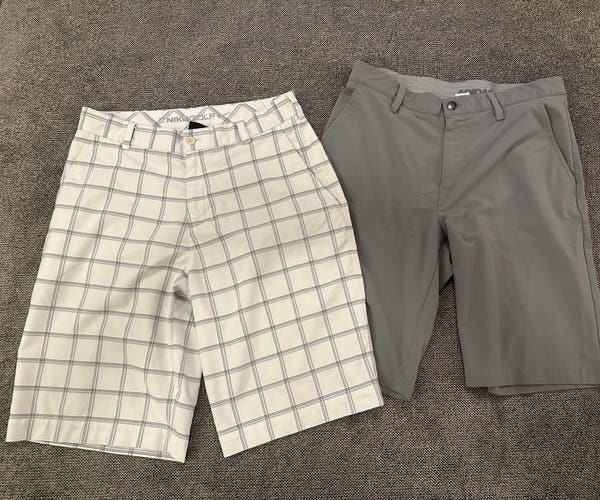 Adidas and Nike Golf men’s shorts bundle size 30 waist