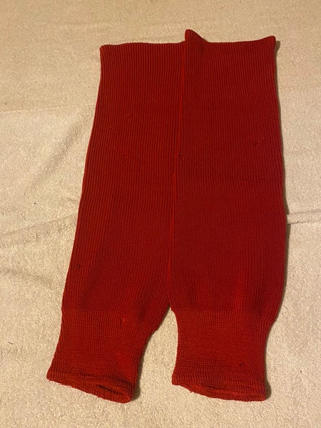 Ice Hockey Socks 4 Pairs Knit Adult 28” Red