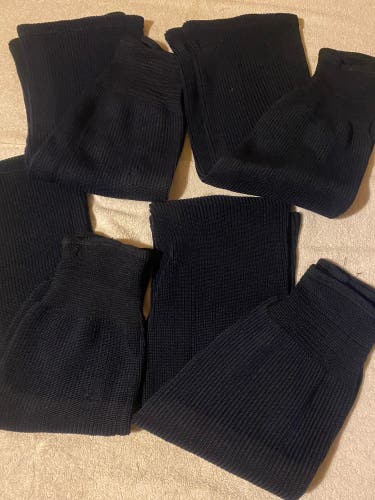 Ice Hockey Socks 4 Pairs Knit Adult 28” Navy