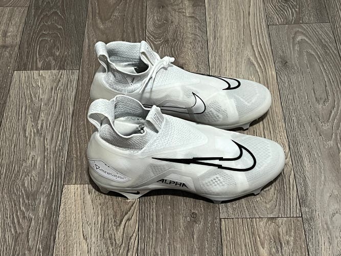 Nike Football Alpha Menace Elite 3 Platinum White CT6648-109 Mens Size 12