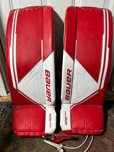 Used Small Bauer Supreme M5 Pro Goalie Leg Pads