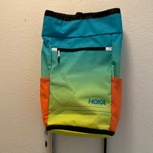 Hoka One One Ocean Mist Gradient Field Backpack Shoe Bag Lightweight Storage