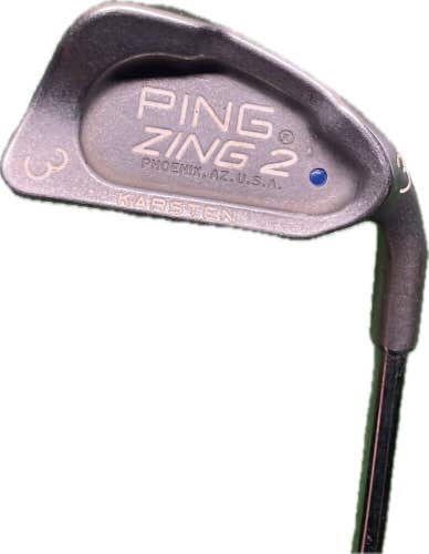 Ping Zing 2 Karsten Blue Dot 3 Iron JZ Stiff Flex Steel Shaft RH 39”L