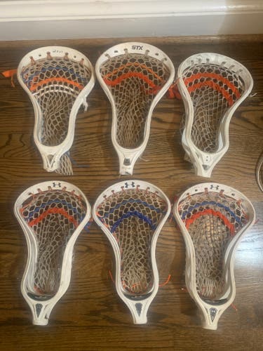 STX, Warrior, and Under Armor lacrosse heads