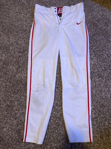 YOUTH Nike baseball Pants with Red Stripe/ size XL