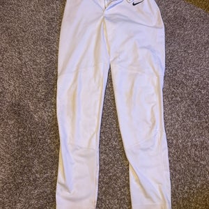 Nike Baseball Pants--White/ Adult Small